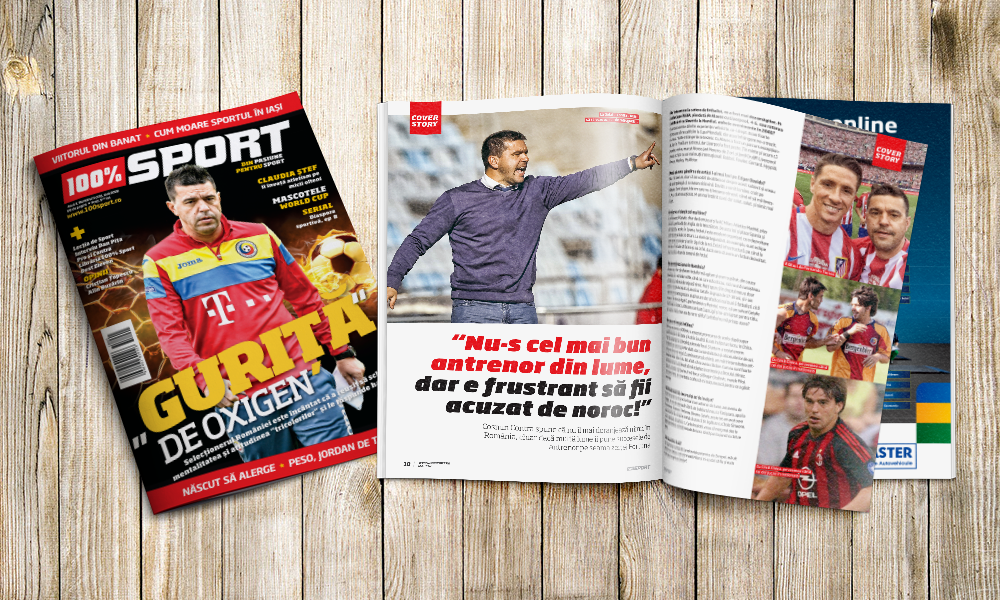 REVISTA 100% SPORT ROMÂNIA ESTE PE PIAȚĂ CU NUMĂRUL 19! LINIȘTE, VORBEȘTE SELECȚIONERUL COSMIN CONTRA
