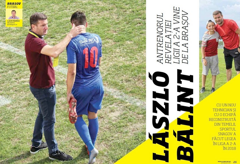 PREMIUM – 100% SPORT | Laszlo Balint – Antrenorul revelatiei Ligii a II-a vine de la Brasov