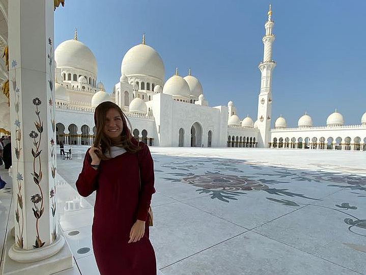 Simona Halep a fost în vizită la Moscheea Șeicului Zayed din Abu Dhabi