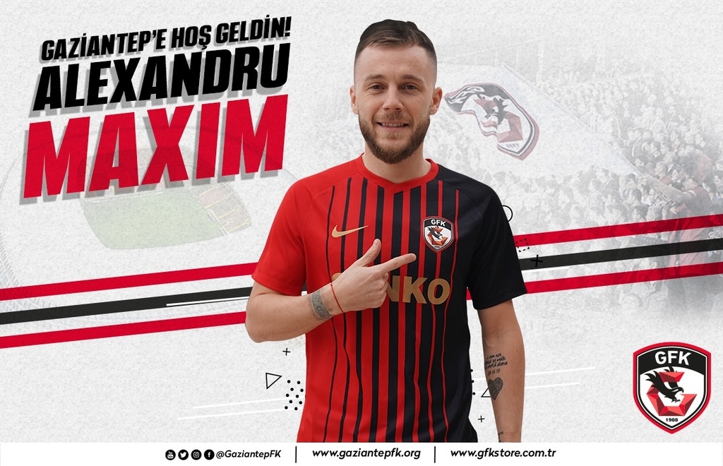Alex Maxim la Gaziantep / A fost împrumutat de Mainz și a fost deja prezentat la echipa lui Marius Șumudică