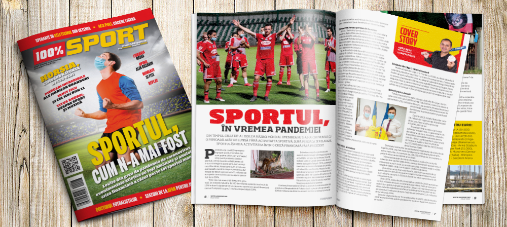 NUMĂRUL 42 AL REVISTEI 100% SPORT ROMÂNIA ESTE PE PIAȚĂ, DUPĂ O PAUZĂ DE 4 LUNI! Sportul, cum nu l-a mai văzut nimeni!