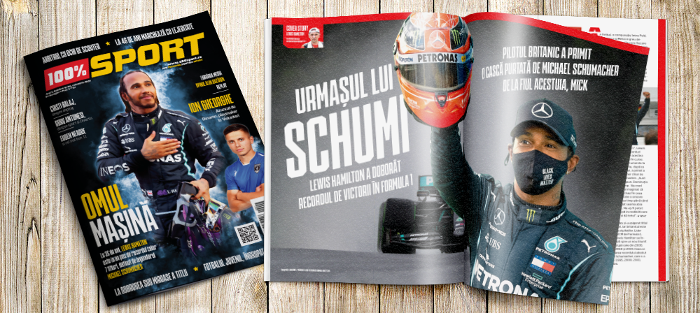NUMĂRUL 46 AL REVISTEI 100% SPORT ROMÂNIA ESTE PE PIAȚĂ! HAMILTON, CÂND OMUL E MAI BUN DECÂT MAȘINA!