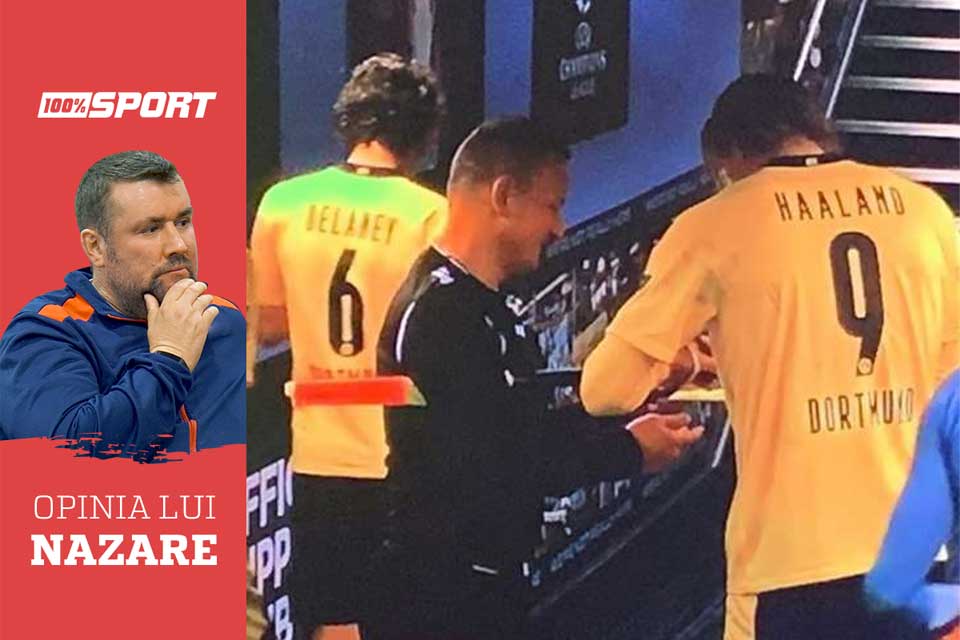 Opinie / Daniel Nazare scrie despre cazul Octavan Șovre – Erling Haaland. Va fi sancționat de UEFA pe bună dreptate? Are dreptul un arbitru la un autograf?
