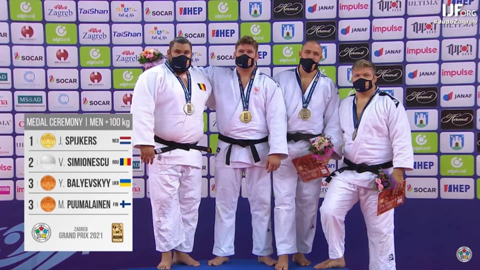 Judoka Vlăduț Simionescu, medaliat cu argint la Grand Prix-ul de la Zagreb