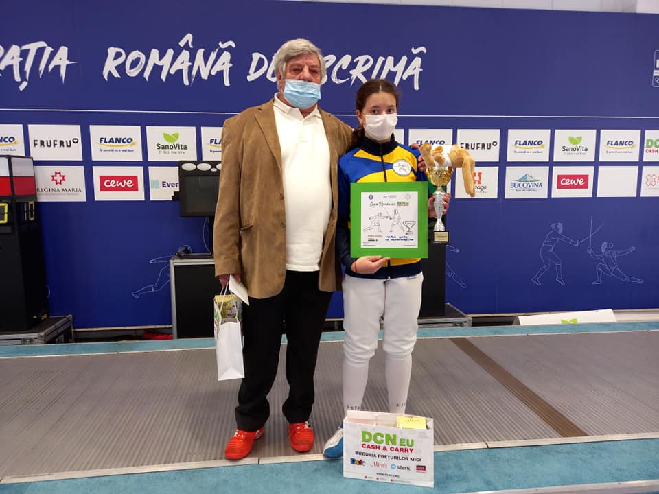 Medalie de bronz pentru sabrera ieșeană Daria Miron, la Cupa României