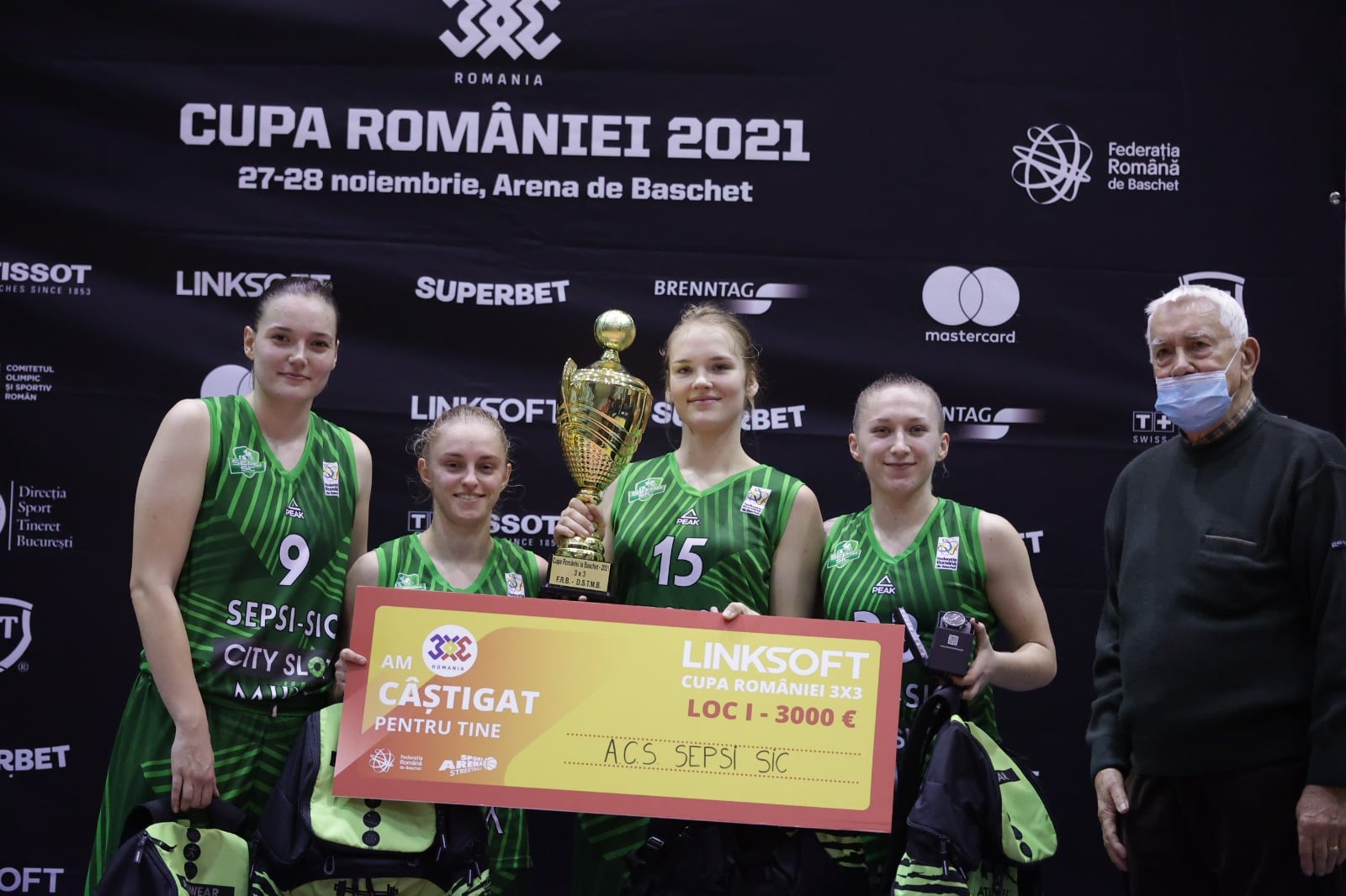 Sepsi Sfântu Gheorghe a cucerit Cupa României la baschet feminin 3X3!