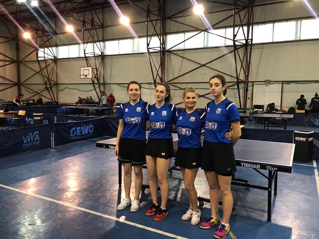 Politehnica Iași, calificată de pe primul loc la barajul pentru Superliga feminină la tenis de masă
