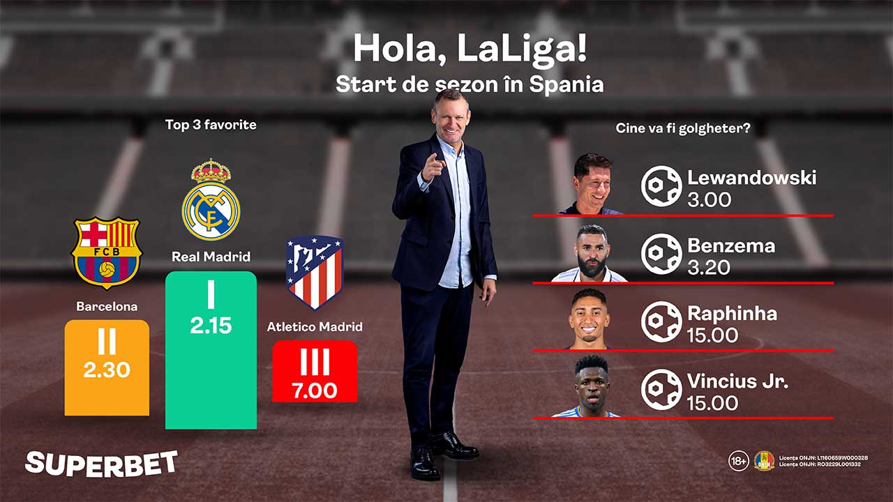 Începe Liga Stelelor! Bucură-te de SuperFotbalul din Spania!