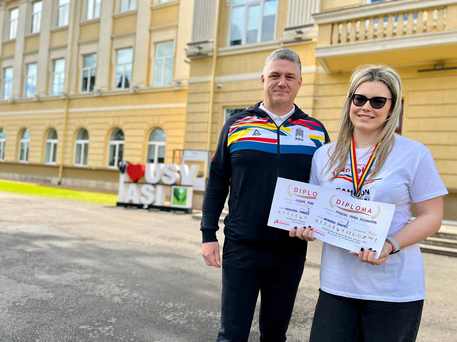 Atleta ieșeană Maria Andone, două medalii la Naționale
