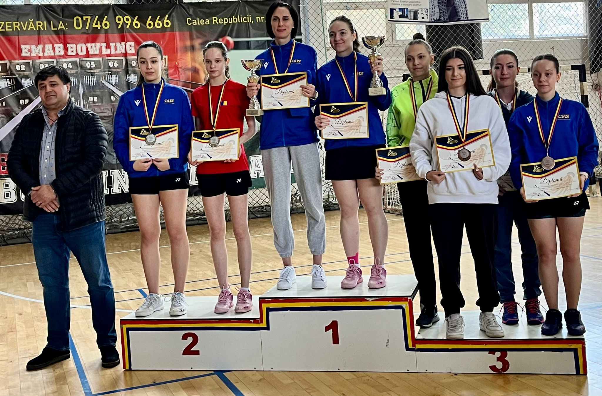 Patru medalii pentru sportivii ieșeni la Cupa României de badminton pentru seniori