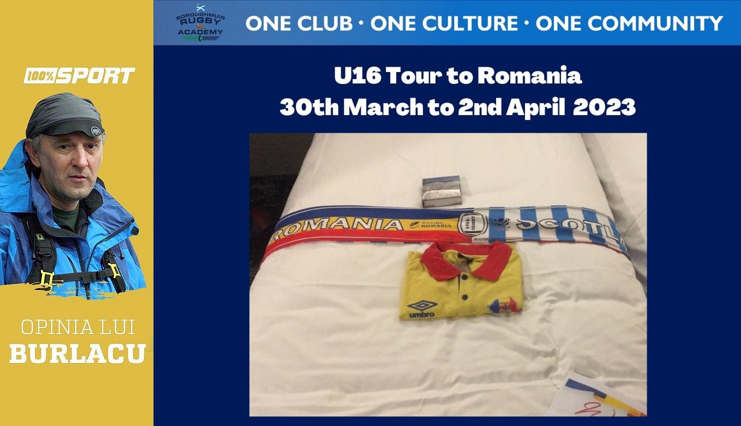 MARIAN BURLACU scrie despre vizita echipei scoțiene de rugby Boroughmuir Rugby: Un club, o cultură, o comunitate