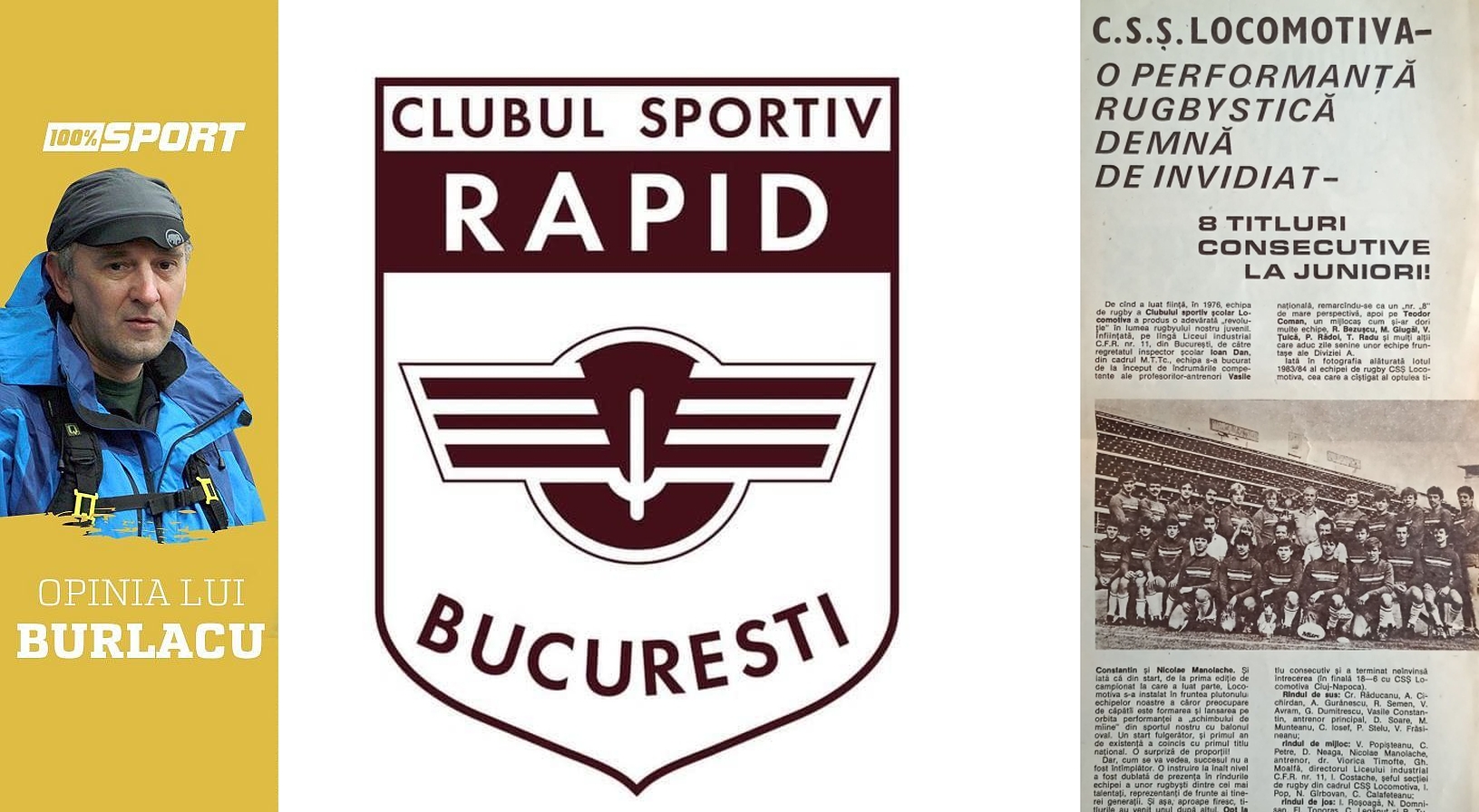 MARIAN BURLACU scrie despre reînființarea secției de rugby la CS Rapid: Falsa problemă a „rentabilizării” stadioanelor de fotbal