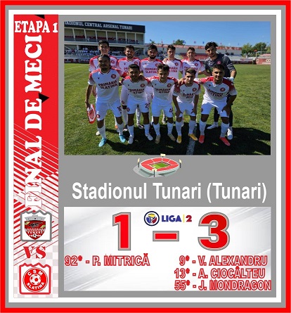 Impact la scor. CS Tunari a pierdut clar cu CSM Slatina