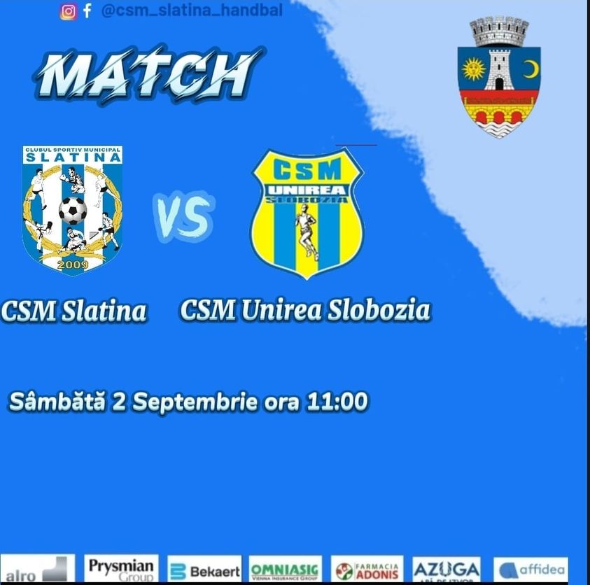 Verificări în Bănie. CSM Slatina își prezintă lotul