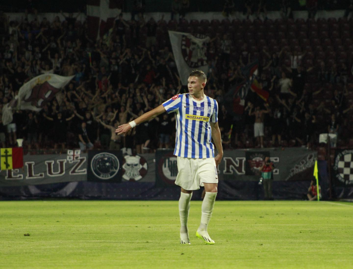 Atacantul Politehnicii Iași, Andrei Gheorghiță, la primul gol în SuperLigă