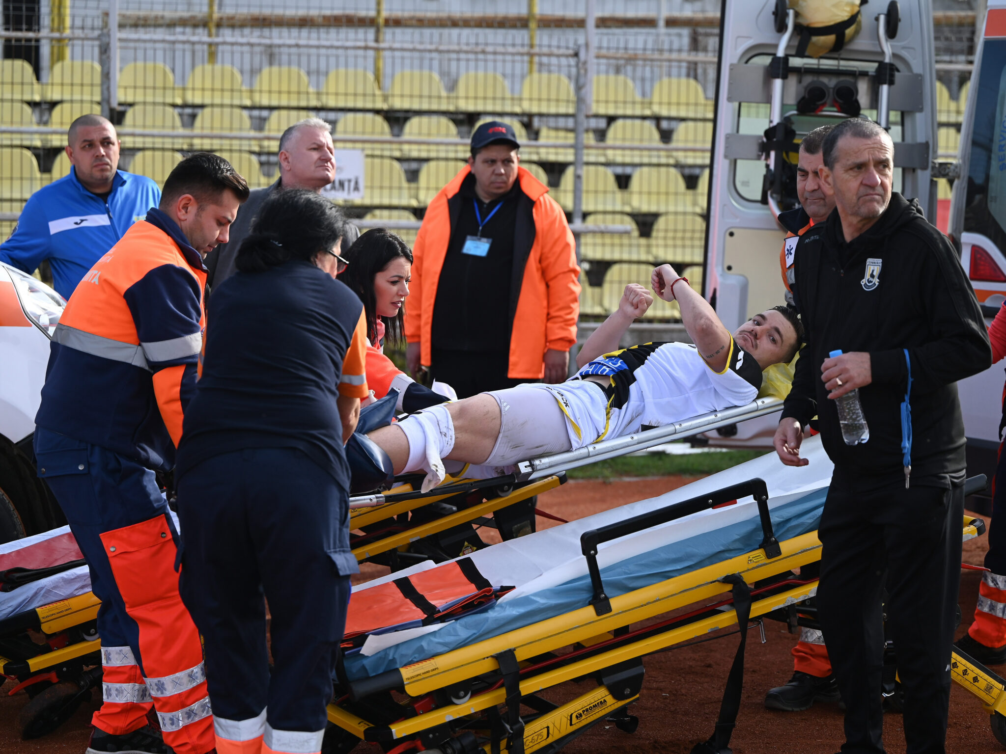 Accidentare gravă în Liga 2. Căpitanul Ceahlăului, Stejărel Vișinar, a suferit o triplă fractură