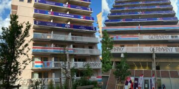 Satul olimpic de la Paris cuprinde 82 de clădiri, cu 3.000 de apartamente şi 7.200 de camere individuale