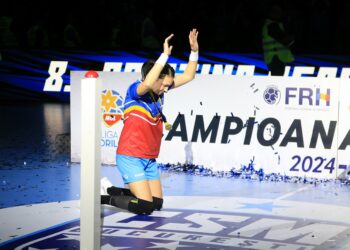 Cristina Neagu a îngenuncheat și le-a mulțumit fanilor