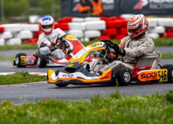 Campionatul Național de Karting: Darius Babaioana, de neînvins pe ploaie și pe uscat