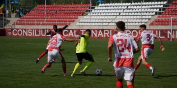 Amical în alb și roșu. CS Tunari a remizat cu Dinamo