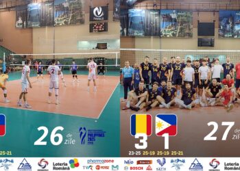 Naționala masculină de volei a câștigat cele 3 meciuri cu Filipine