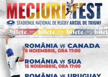 Naționala de rugby a României se pregătește pentru o serie de trei meciuri test în luna noiembrie