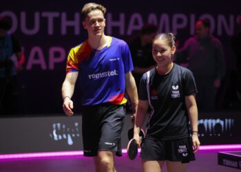 Perechea Chiriță și Anna Hursey va disputa miercuri sferturile de finală ale probei de dublu mixt Under-19, la Campionatele Mondiale de tenis de masă pentru juniori