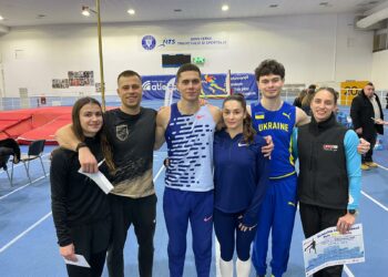 Puștiul ucrainean Omelian Gherasymciuk a sărit mai bine ca Armand Duplantis