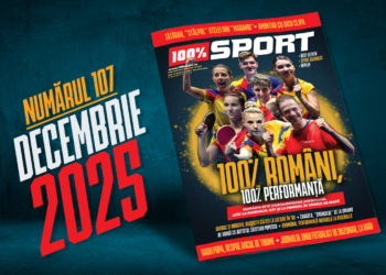 A apărut numărul 107 al revistei 100% Sport! 100% români, 100% performanță în tenisul de masă!