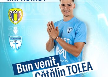 Mutări pe stânga la FC Voluntari. Cătălin Tolea completează banda