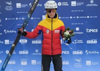 Matei Petre, sportiv al CS Dinamo București, a încheiat cu medalia de aur la Campionatele Europene de schi‑alpinism de la Shahdag