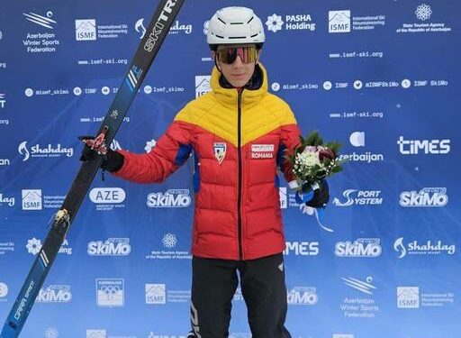 Matei Petre, sportiv al CS Dinamo București, a încheiat cu medalia de aur la Campionatele Europene de schi‑alpinism de la Shahdag