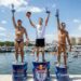 Constantin Popovici a urcat pe podium în etapa a doua a Red Bull Cliff Diving World Series