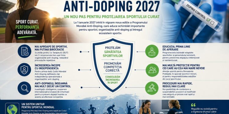 Programul Mondial Anti-Doping 2027 Mai mult decât reguli noi.