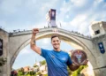 Constantin Popovici o nouă victorie la Mostar în etapa a patra din Red Bull Cliff Diving 2026