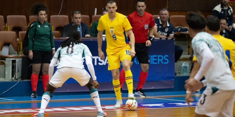 Naționala României a suferit o înfrângere în fața Portugaliei în preliminariile Cupei Mondiale de futsal din 2028