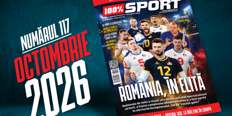A apărut numărul 117 al revistei 100% Sport! Voleiul, sportul de echipă unde contăm cu adevărat! România, din nou în primele 8 la Europene